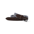 Belt - Woven With Suede Details Elastic