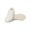 Sneakers - Bi-Material Microfiber & Leather Lace-Ups