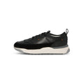 Sneakers - Bi-Material Leather & Suede Lace-Ups