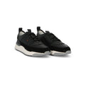 Sneakers - Bi-Material Leather & Suede Lace-Ups
