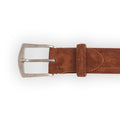 Belt Plain Colour Silver Buckle Suede