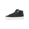Sneakers - Leather,Wool-Effect Fabric & Rubber Soles Lace-Ups