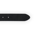 Belt Plain Colour Genuine Leather Suede