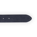 Belt - Genuine Leather Suede Silver Buckle