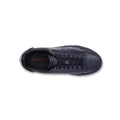 Sneakers - Patinated Leather & Rubber Soles Lace-Ups