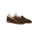 Unlined loafers - PADSTOW Baby Calf Suede & Leather Soles + Apron