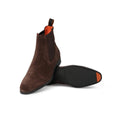 Chelsea Boots - Suede & Rubber Soles With Elasticated Side Inserts