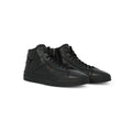 Sneakers - Leather & Rubber Soles Lace-Ups + Zipped