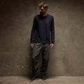 T-Shirt –Cotton Crew Neck Long Sleeves