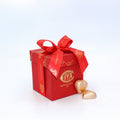 Mini Cube with Gianduia Hearts Red