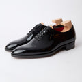 Oxfords – SINATRA Black Patent Leather Red Lining & Leather Soles Lace-Ups