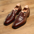 Oxfords – Saint James « PIERRE » Calf Leather & Leather Soles Lace-Ups