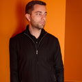 Jacket - Blouson Cashmere Stretch, Stand-Up Collar + Zipped
