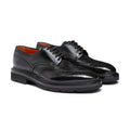 Brogue Medallion Derbies - Leather & Rubber Lug Soles Lace-Ups