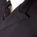 Double-Breasted Blazer - Jersey Wool Knitted Finished Sleeves