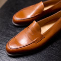 Loafers – LOPEZ Saddle Calf Leather & Single Leather Soles