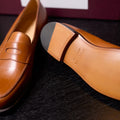 Loafers – LOPEZ Saddle Calf Leather & Single Leather Soles