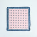 Pocket Square – Octagonal Floral Print With Border Silk-100781594