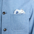 Jacket – Wool, Cotton & Silk Deconstructed Mao Collar Buttoned-100782898