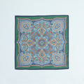 Pocket Square – Double Face Paisley Print & Squares Silk-100783163