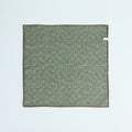 Pocket Square – Double Face Floral Print & Heathered Color Silk-100783168