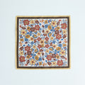 Pocket Square – Floral Print With Border Linen-100783169