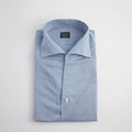 Shirt – Cotton Fil-A-Fil Weave Single Cuff, Button-Down Under, Open Collar