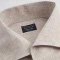 Shirt – Linen Single Cuff, Button-Down Under, Open Collar