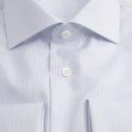 Shirt – Striped Cotton Double Cuff, Italian Collar