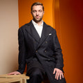 Double-Breasted Coat - Twill Cashmere With Martingale
