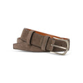 Belt - Calf Suede & Silver Buckle