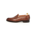 Penny Loafers - PICCADILLY Burnt Pine loafers with apron Leather & Leather Soles