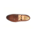 Penny Loafers - PICCADILLY Burnt Pine loafers with apron Leather & Leather Soles