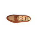 Penny Loafers - PICCADILLY Nutmeg Suede, Canvas loafers with apron Leather & Leather Soles