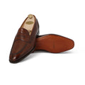 Loafers - WINCHELSEA Dark Oak Calf loafers with apron Leather & Leather Soles