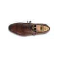 Oxfords - BERKELEY Dark Oak Leather & Leather Soles Lace-Ups