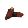 Oxfords - LADBROKE Chestnut Calf Leather & Leather Soles Lace-Ups
