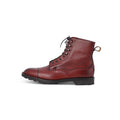 Boots - GALWAY Leather & Rubber Soles Lace-Ups Eyelets + Hooks