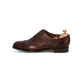 Oxfords - BERKELEY Dark Oak Calf Leather & Leather Soles Lace-Ups
