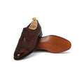 Oxfords - BERKELEY Dark Oak Calf Leather & Leather Soles Lace-Ups