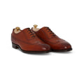 Oxfords - OAKDALE Chestnut Calf Leather & Leather Soles Lace-Ups