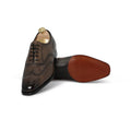 Oxfords - INVERNESS Calf Leather & Leather Soles Lace-Ups