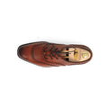 Full Brogue Ghillies - SKYE Rosewood Leather & Leather Soles Lace-Ups