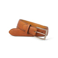 Belt - Scaly Calf Leather & Silver Buckle