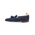 Unlined Tassel Loafers - PORTLAND Baby Calf Suede & Leather Soles + Apron
