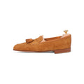 Unlined Tassel Loafers - PORTLAND Baby Calf Suede & Leather Soles + Apron