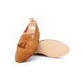 Unlined Tassel Loafers - PORTLAND Baby Calf Suede & Leather Soles + Apron