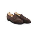 Penny Loafers - PICCADILLY Lavagna Grey Suede Loafers with apron Leather & Leather Soles