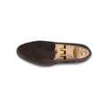 Penny Loafers - PICCADILLY Lavagna Grey Suede Loafers with apron Leather & Leather Soles
