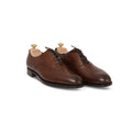 Oxfords - CHELSEA Dark Oak Leather & Leather Soles Lace-Ups